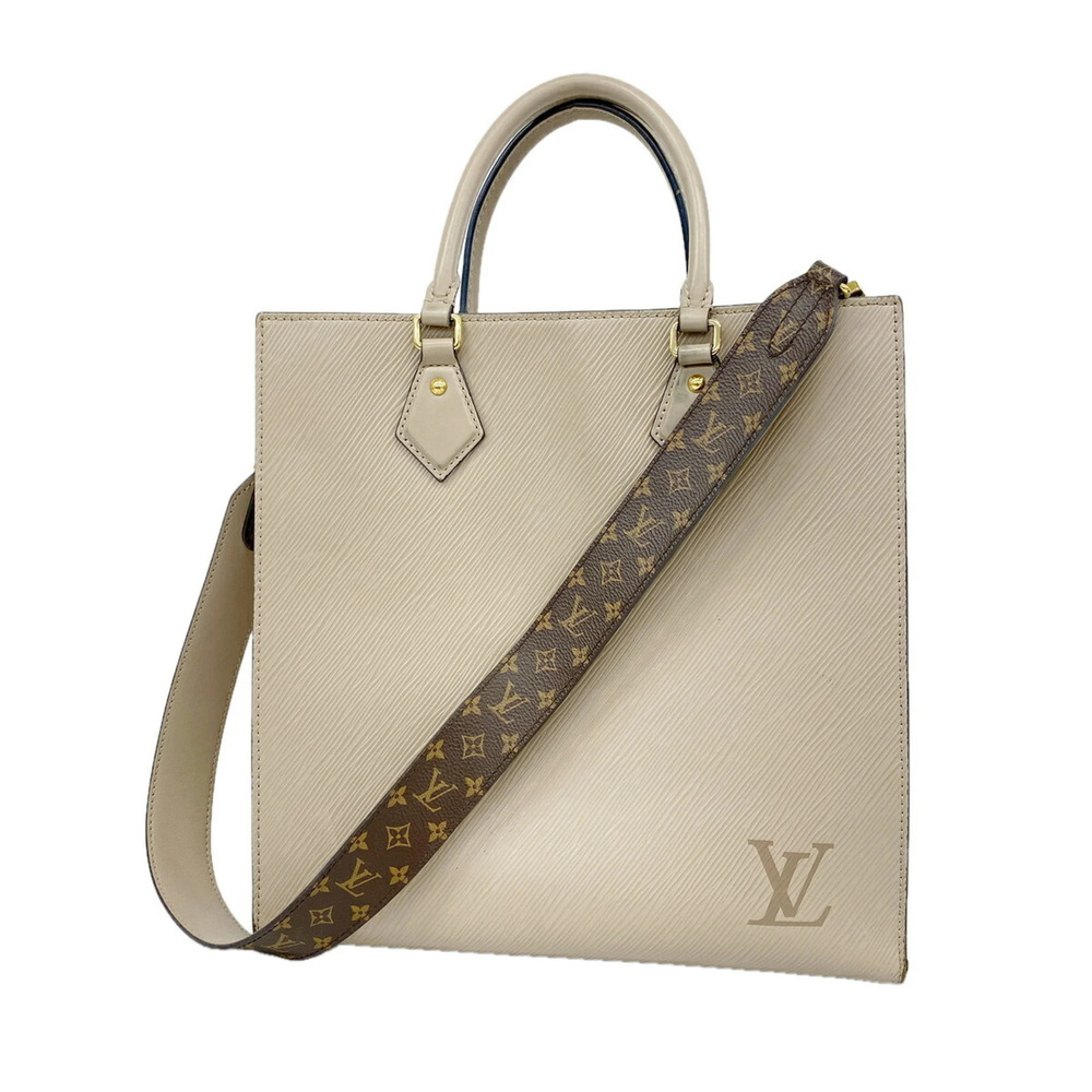 Louis Vuitton Epi Leather Sac Plat PM Handbag M58657 Galet 2-way bag for women